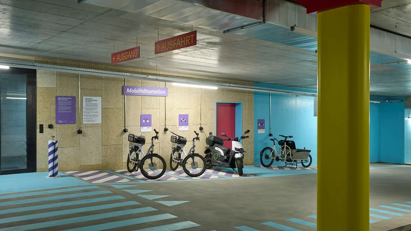 Mobilitätsstation Bernstrasse abl Zweiräder | © AKS Albert Köchlin Stiftung, Stefano Schroeter